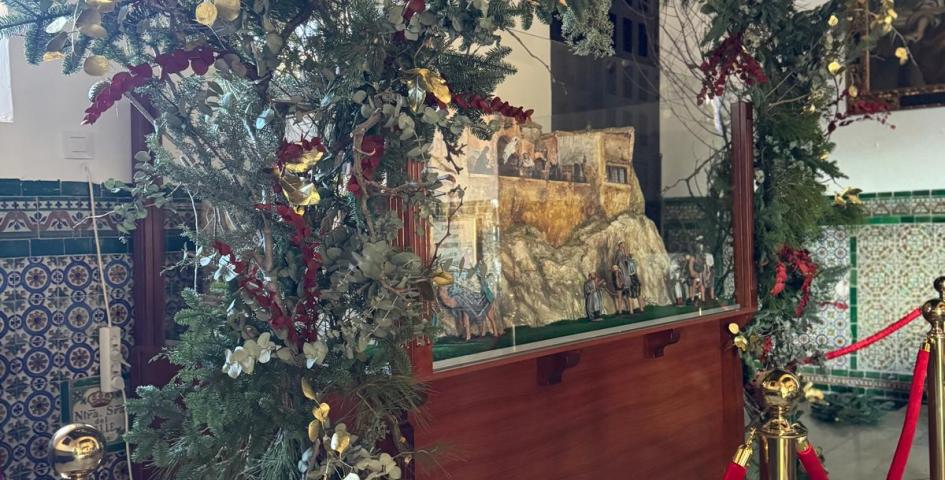  YA ESTA INSTALADO EL  BELEN DE LA ERMITA DEL VALLE !