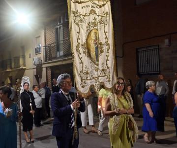 VISITA  Y PARTICIPACION DE NUESTRO ESTANDARTE  EN LA PROCESION DE LA VIRGEN DEL VALLE DE ALDEA DEL REY 